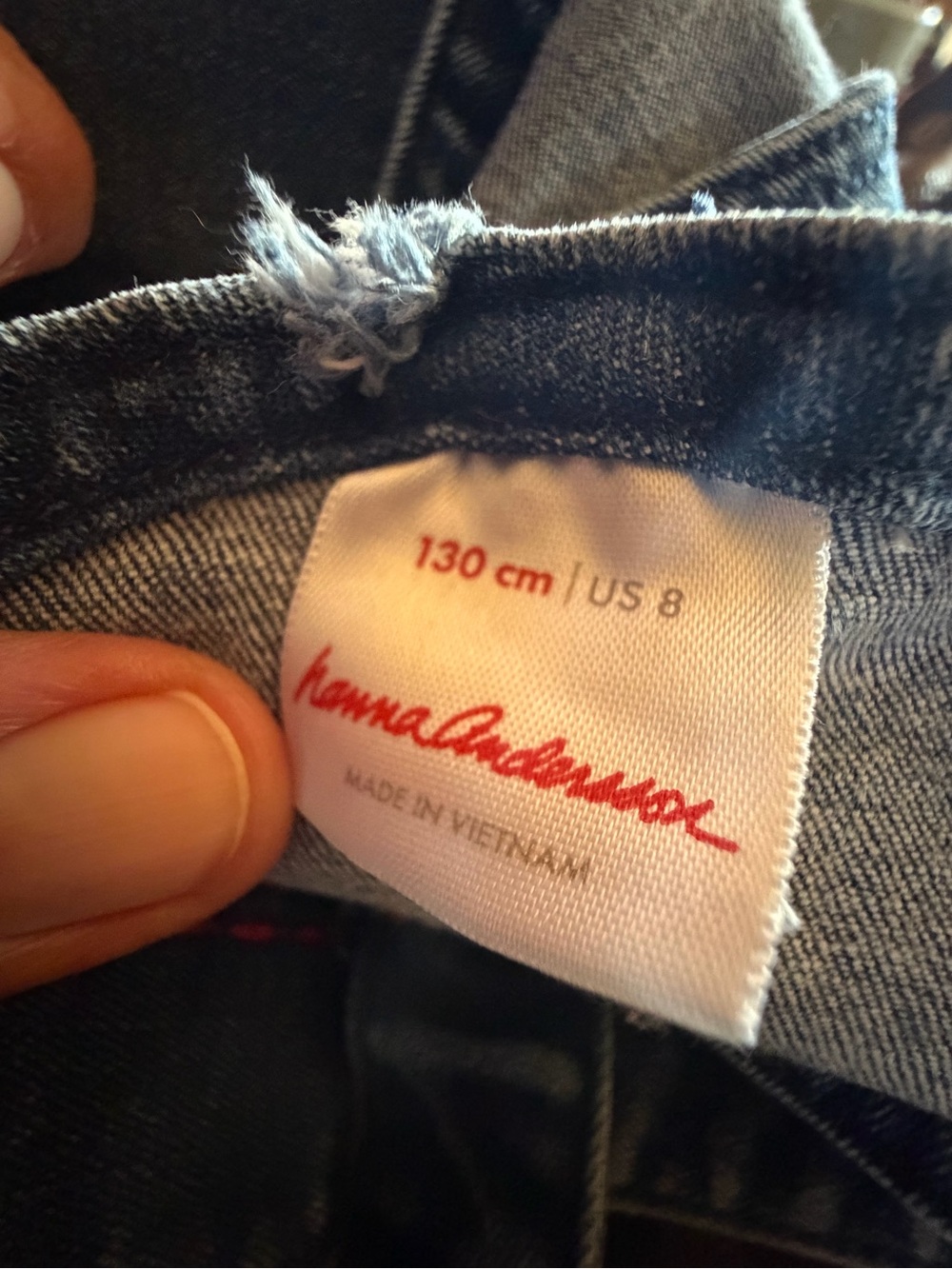 Hanna Andersson TALL DISCOUNT Blue Denim Overall Rainbow 8 9 10 Girl Teen Petite - Picture 8 of 9